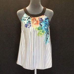 💕NWT💕 Worthington black& white striped halter top size Medium